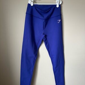 Gymshark Blue and Purple High-Waisted Leggings for Athletic Performance